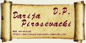 Darija Piroševački vizit kartica